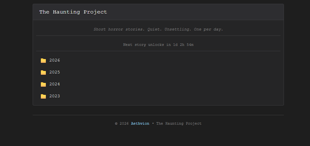 The Haunting Project